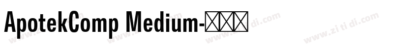 ApotekComp Medium字体转换 ApotekComp Medium字体转换